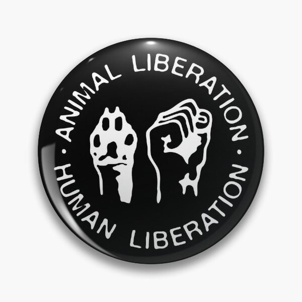 Ethnic Modern Fashion - Animal Rights Liberation Human Pin Buttons
