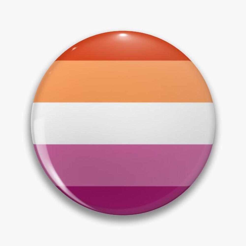 Lesbian Pride Flag Pin Buttons - Ethnic Modern Fashion review and price
