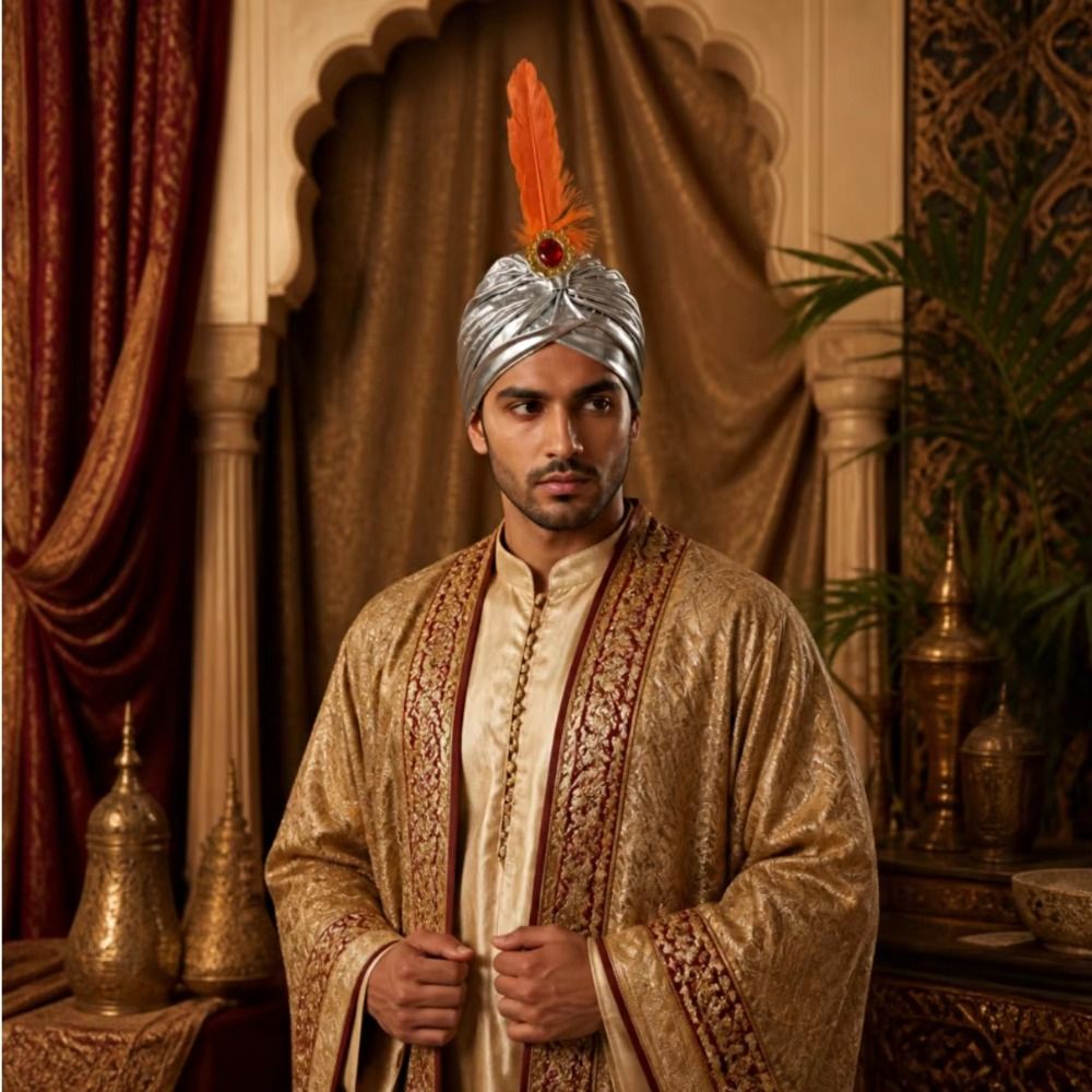 Dress Up Feather Turban Hat Ar - Ethnic Fashion India review and price